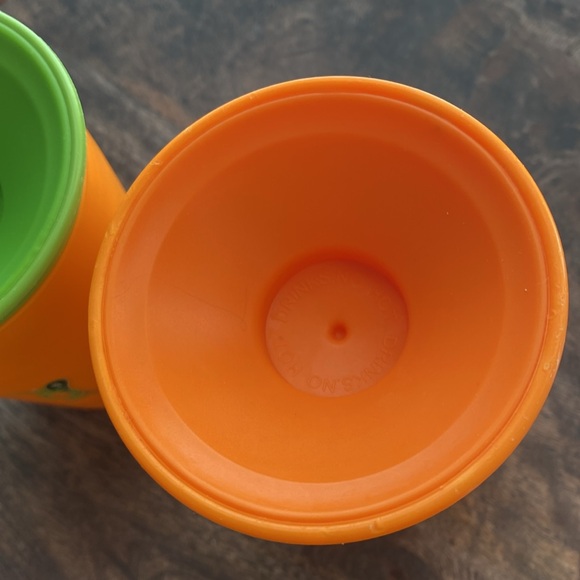 2 Wow Cup for kids 360 spill proof sippy 8oz orange green toddler child BPA Free - Picture 5 of 6